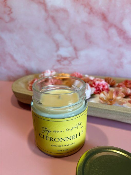 Bougie coulée - citronnelle